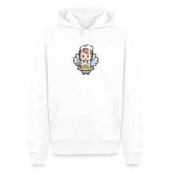Pâtisserie Fée Cuisson Cuisson - Sweat à capuche Premium bio Homme - blanc - Devant - Nico (187cm)