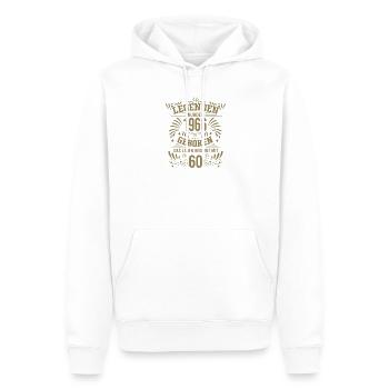 60. Geburtstag Legenden 1966 Vintage Retro Geburts - Männer Premium Bio Hoodie - Weiß - Vorne - Nico (187cm)