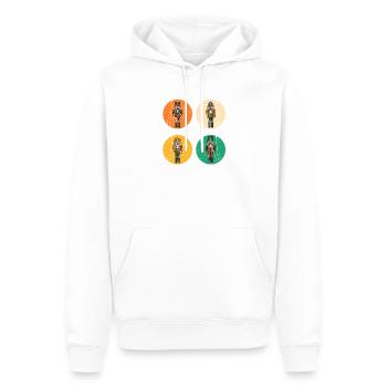 Weihnachtsmann Nussknacker Weihnachten - Männer Premium Bio Hoodie - Weiß - Vorne - Nico (187cm)