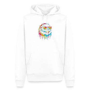 Paresseux Paresseux Art Paresseux Fan Paresseux - Sweat à capuche Premium bio Homme - blanc - Devant - Nico (187cm)