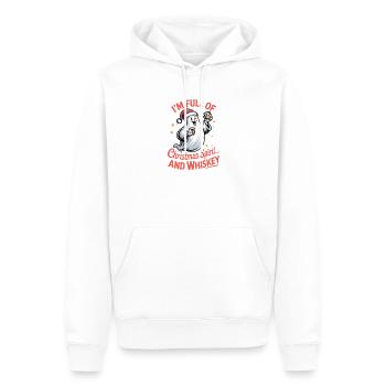 Whiskey Santa Weihnachtsgeist - Männer Premium Bio Hoodie - Weiß - Vorne - Nico (187cm)