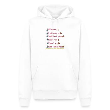 Klingt wie, Sieht aus wie ... - Männer Premium Bio Hoodie - Weiß - Vorne - Nico (187cm)