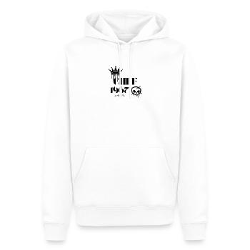 Édition Chef 1967 58 Déclaration d’anniversaire - Sweat à capuche Premium bio Homme - blanc - Devant - Nico (187cm)