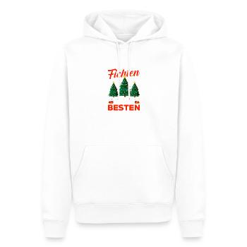 Weihnachtsmann Fichten Weihnachtsbaum Weihnachten - Männer Premium Bio Hoodie - Weiß - Vorne - Nico (187cm)