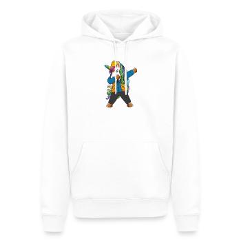 Dabbing Unicorn Engineer Construction Worker - Men’s Premium Organic Hoodie - white - Front - Nico (187cm)