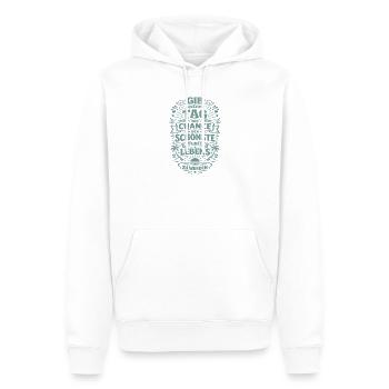 The chance to be the most beautiful day of your life - Men’s Premium Organic Hoodie - white - Front - Nico (187cm)
