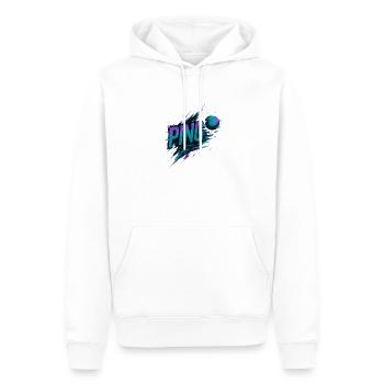 Ping Pong - Tennis de Table - Sweat à capuche Premium bio Homme - blanc - Devant - Nico (187cm)