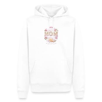 Best MOM Ever Leoparden Blumen - Männer Premium Bio Hoodie - Weiß - Vorne - Nico (187cm)
