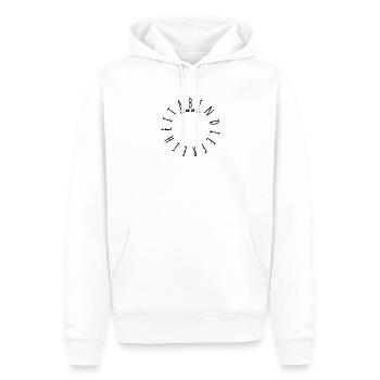 Ab in die Freiheit 2026 - Abitur - Matura - Männer Premium Bio Hoodie - Weiß - Vorne - Nico (187cm)