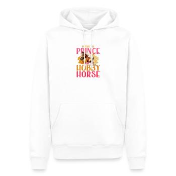46 Forget A Prince I Take My Hobby Horse - Men’s Premium Organic Hoodie - white - Front - Nico (187cm)