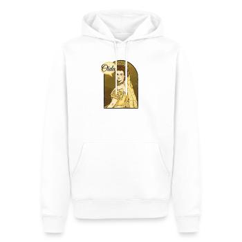Oida! Sissi Königin von Österreich I love Austria  - Männer Premium Bio Hoodie - Weiß - Vorne - Nico (187cm)