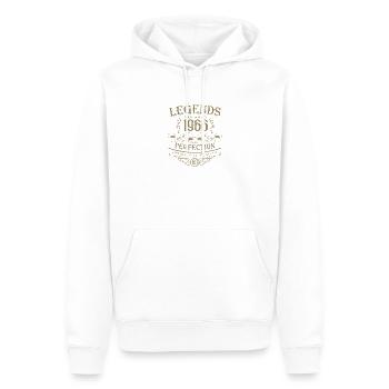 Legenden Geburtstag 1966 Vintage Retro Design - Männer Premium Bio Hoodie - Weiß - Vorne - Nico (187cm)
