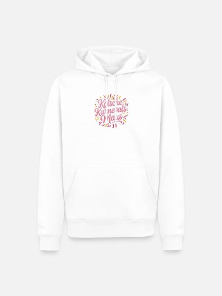 Kölsche Karnevalsmaus Karneval Köln Kölner Maus - Männer Premium Bio Hoodie - Weiß