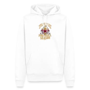 Say Before Football Season Starts? Season Player - Männer Premium Bio Hoodie - Weiß - Vorne - Nico (187cm)