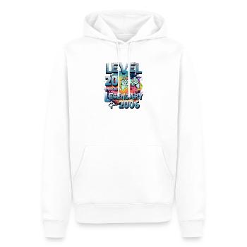 Level 20 years Unlocked since 2006 Birthday - Men’s Premium Organic Hoodie - white - Front - Nico (187cm)