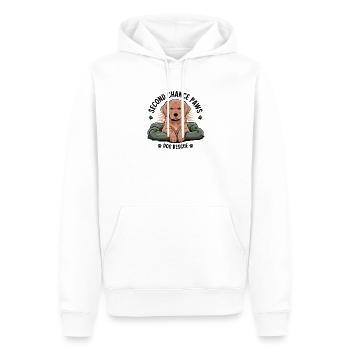 Second Chance Paws Dog Rescue - Sweat à capuche Premium bio Homme - blanc - Devant - Nico (187cm)