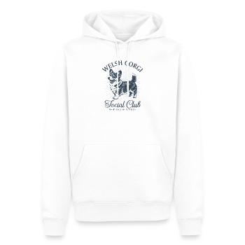 Club social Corgi Gallois Corgi Corgi Corgi Lover - Sweat à capuche Premium bio Homme - blanc - Devant - Nico (187cm)