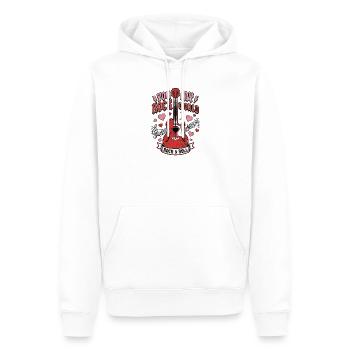 You Rock My World Gitarrist und Musiker Valentine - Männer Premium Bio Hoodie - Weiß - Vorne - Nico (187cm)
