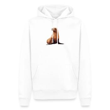 Seelöwen Seelöwe - Männer Premium Bio Hoodie - Weiß - Vorne - Nico (187cm)