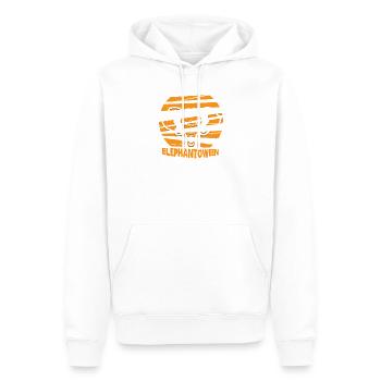 Safari Afrique faune du Serengeti éléphant d’Halloween - Sweat à capuche Premium bio Homme - blanc - Devant - Nico (187cm)
