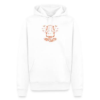 Safari Afrique Faune du Serengeti hippopotame d’Halloween - Sweat à capuche Premium bio Homme - blanc - Devant - Nico (187cm)