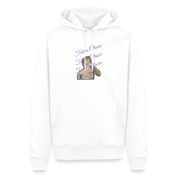 Future Classic – Style artistique rétro - Sweat à capuche Premium bio Homme - blanc - Devant - Nico (187cm)