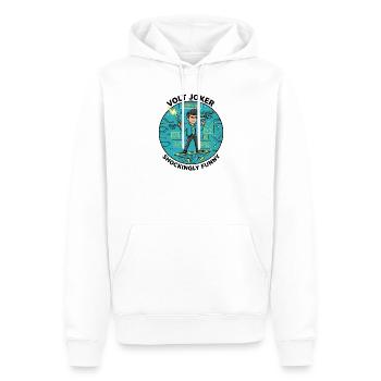 Watt's Up Elektronikheld - Männer Premium Bio Hoodie - Weiß - Vorne - Nico (187cm)