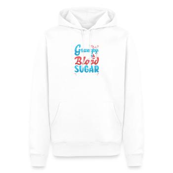 Diabetes type 1 diabetic - Men’s Premium Organic Hoodie - white - Front - Nico (187cm)