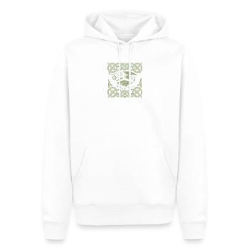 Académie Celtique L’Art de l’Apprentissage - Sweat à capuche Premium bio Homme - blanc - Devant - Nico (187cm)
