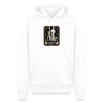 Le croquant squelette d’oracle avec humour concombre - Sweat à capuche Premium bio Homme - blanc - Devant - Nico (187cm)