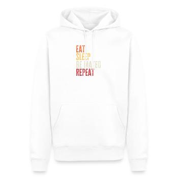 Iss, schlaf Sei Mateo Wiederhole Retro-Name - Männer Premium Bio Hoodie - Weiß - Vorne - Nico (187cm)