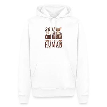 Chihuahua Chihuahueño Soul Of A - Männer Premium Bio Hoodie - Weiß - Vorne - Nico (187cm)
