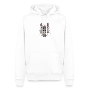 Âne de dessin animé dans Spritz Splash - Sweat à capuche Premium bio Homme - blanc - Devant - Nico (187cm)