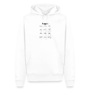 2026 calendrier humour drole - Sweat à capuche Premium bio Homme - blanc - Devant - Nico (187cm)