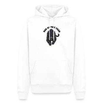 Vater des Jahres - Männer Premium Bio Hoodie - Weiß - Vorne - Nico (187cm)