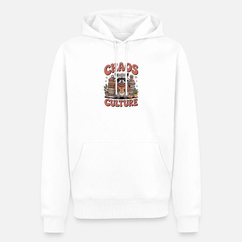 Passionné de Cluttercore - Sweat à capuche Premium bio Homme - blanc