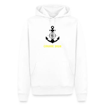 Croisière 2026 Anchor Compass - Sweat à capuche Premium bio Homme - blanc - Devant - Nico (187cm)