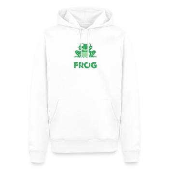 Worlds Best Frog Catcher Funny Frog Saying - Men’s Premium Organic Hoodie - white - Front - Nico (187cm)