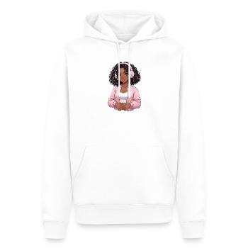 Jeux d’anime vintage japonais Bigfoot Gamer - Sweat à capuche Premium bio Homme - blanc - Devant - Nico (187cm)