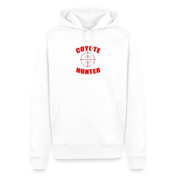 Jagd Jäger Kojote - Männer Premium Bio Hoodie - Weiß - Vorne - Nico (187cm)