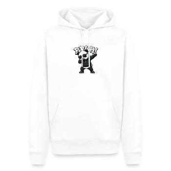 Bruh Panda qui fait du dab Cool Panda Bear Drôle - Sweat à capuche Premium bio Homme - blanc - Devant - Nico (187cm)