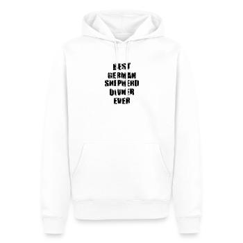 Bester Schäferhund Besitzer - Männer Premium Bio Hoodie - Weiß - Vorne - Nico (187cm)