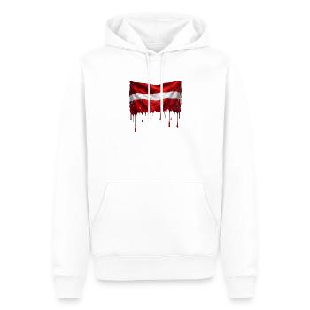 Lettische Flagge bunte Farbe - Männer Premium Bio Hoodie - Weiß - Vorne - Nico (187cm)