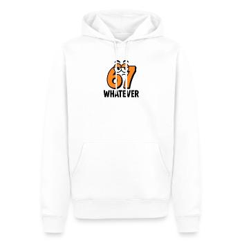 Six Seven : Whatever Italian Brainrot Humour Meme - Sweat à capuche Premium bio Homme - blanc - Devant - Nico (187cm)