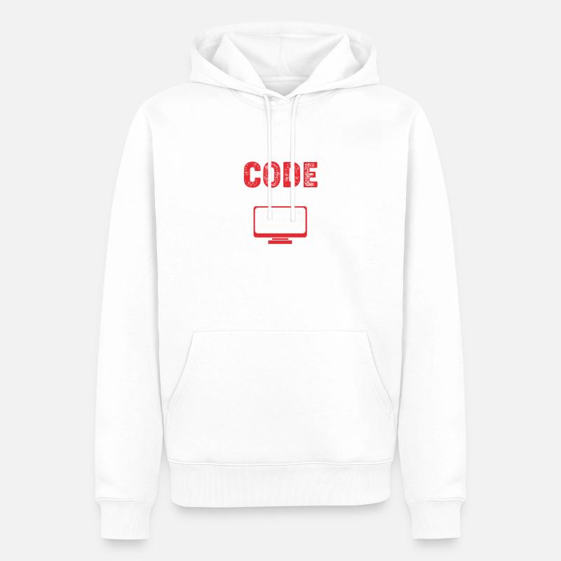 Medizin Coder - Männer Premium Bio Hoodie - Weiß