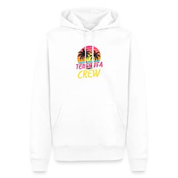 Équipage de Tenerife - Sweat à capuche Premium bio Homme - blanc - Devant - Nico (187cm)