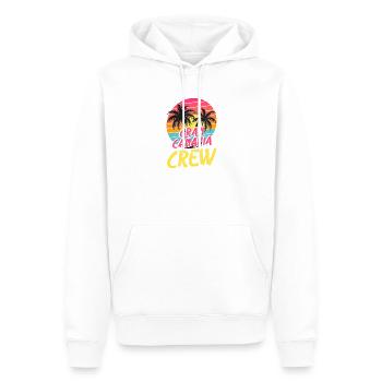 Équipage de Gran Canaria - Sweat à capuche Premium bio Homme - blanc - Devant - Nico (187cm)