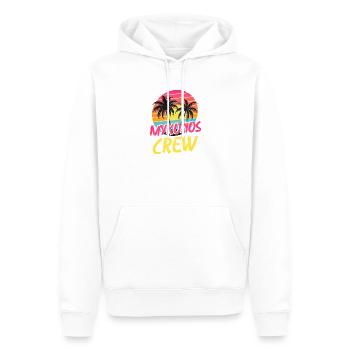 Mykonos Crew - Men’s Premium Organic Hoodie - white - Front - Nico (187cm)
