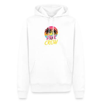 Zrce Party Crew - Men’s Premium Organic Hoodie - white - Front - Nico (187cm)