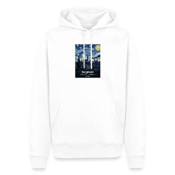 Bergheim, Allemagne, Nuit étoilée - Sweat à capuche Premium bio Homme - blanc - Devant - Nico (187cm)